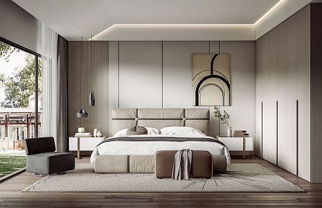 Modern Bedroom 3d model