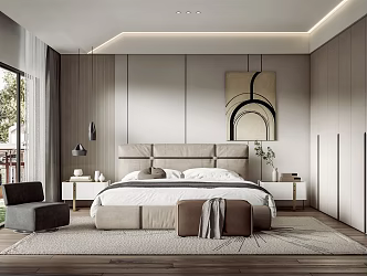Modern Bedroom 3d model