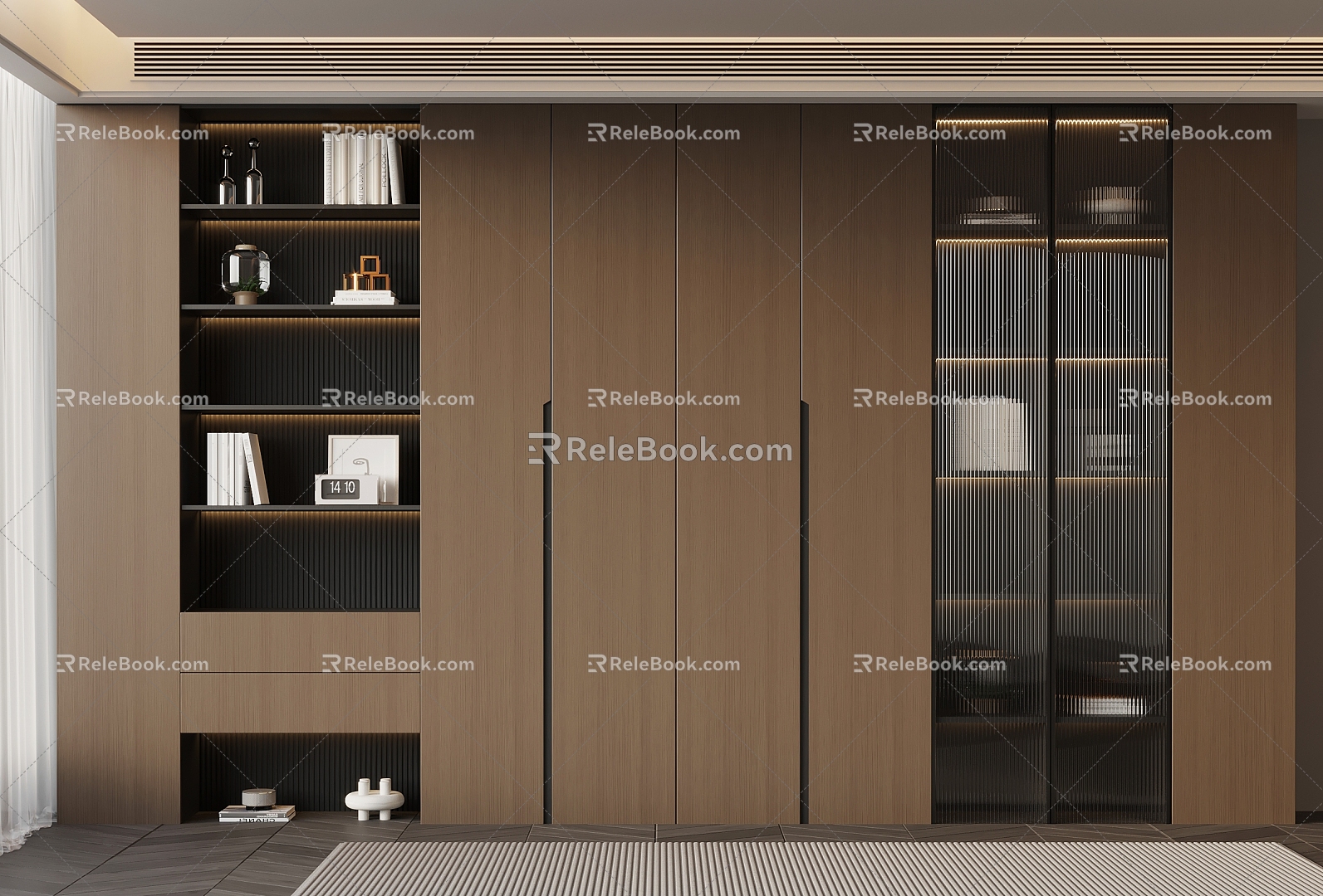 Italian Bookcase 3d model