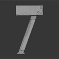 Industrial Mechanical Arm Structure With Horizontal Metal Box Vertical Support Arm And Base