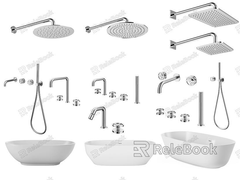 Modern Bath Shower Shower Faucet model