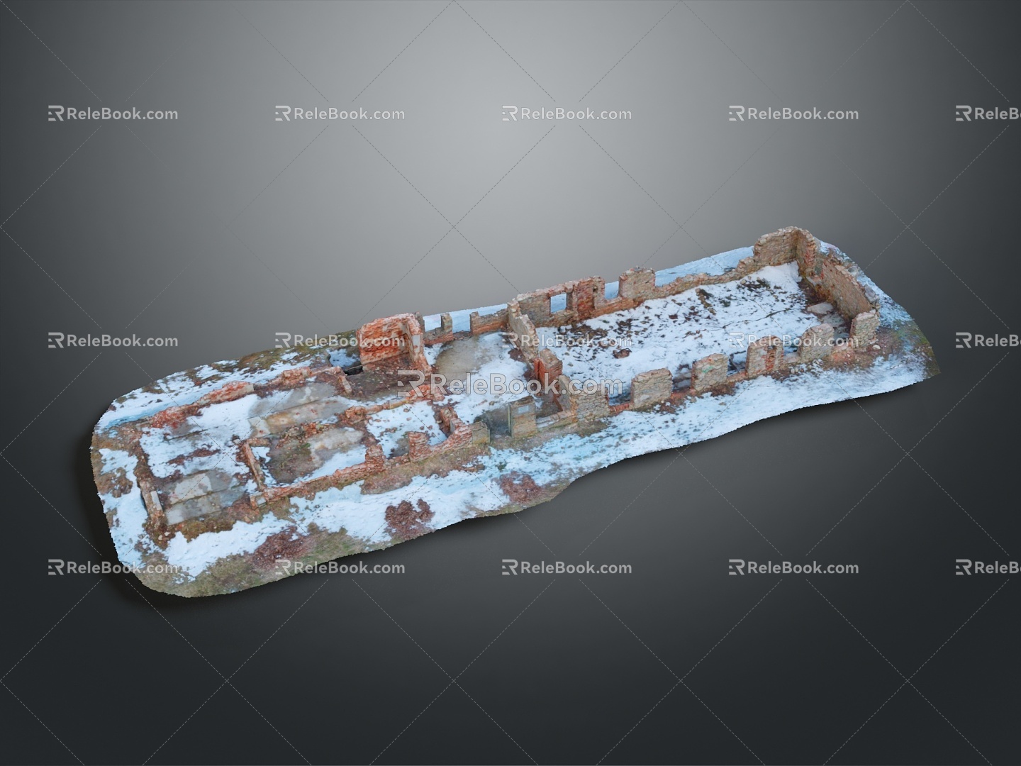 Monuments Sites Sites Sites Ruins Castle Fortress Ancient Castle Ancient Ruins Realistic 3d model