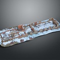 Monuments Sites Sites Sites Ruins Castle Fortress Ancient Castle Ancient Ruins Realistic 3d model