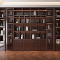 New Chinese Bookcase 3d model