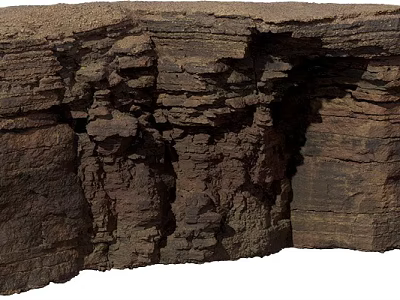 Natural Stone And Wood With Layered Rustic Texture For Decorative Design 3d model