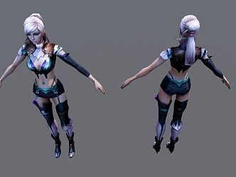 Modern Game Role Sailor Warrior 3d model