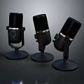 Microphone Amplifier Capacitor Microphone High-end Microphone Wheat Desktop Microphone Broadcasting Microphone 3d model