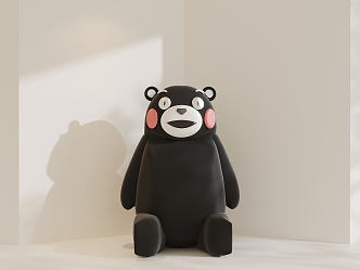 Modern ornaments Teddy bear 3d model