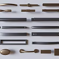 Various Furniture Cabinet Handles With Different Designs Shapes And Colors