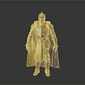 Medieval Knight Armor As Historical Weapon With Full Body Metal Design And Cape
