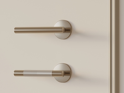 Lock door handle 3d model