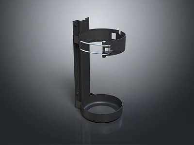 Black Metal Cup Holder With Simple Modern Design For Home Daily Use 3d model