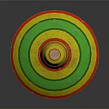 Household Spinning Top With Colorful Stripes And Cork Top Design
