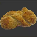 Delicious Homemade Baked Bread With Golden Crust Sesame Seeds Twisted Shape And Soft Fluffy Texture
