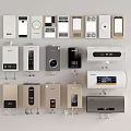Various Types Of Home Appliances Including Water Heaters Boilers And Thermostats