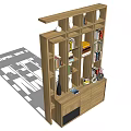 Modern Wooden Bookshelf With Open Shelves Books And Decorative Storage Cabinets