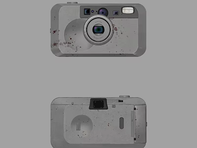 Smart Machine Digital Camera With Dual View And Vintage Design Features 3d model