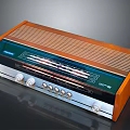 Vintage Pioneer Radio Electronic Appliance With Wooden Case Knobs And Tuning Dial