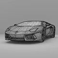 White Lamborghini Sleek Sports Car In Indoor Showroom With Reflective Floor And Modern Lighting