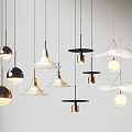 Modern Pendant Lights With Various Contemporary Designs And Metallic White Finishes For Home Interior