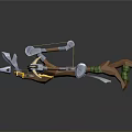 Crossbow Mechanical Crossbow Shift Bow and Arrow Shoot Far Equipment Weapons High-tech Crossbow 3d model