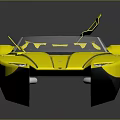 Yellow Streamlined Motorboat Ideal for Household Water Sports and Leisure Activities