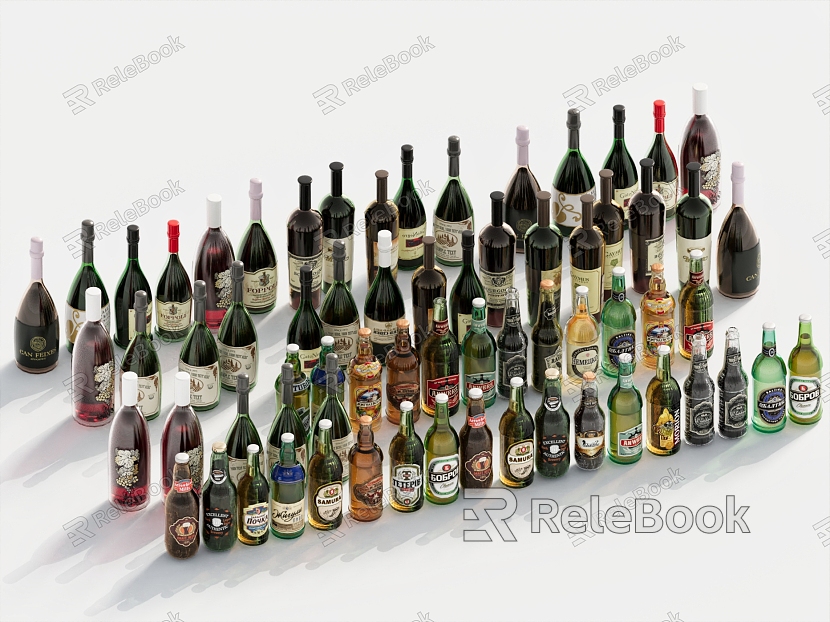 Wine Food Wine Bottle Wine Wine Beer model