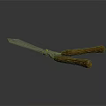 Sharp Durable Hunting Knife With Wooden Handle And Stainless Steel Blade