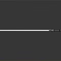 Lightsaber Prop Featuring White Blade And Black Silver Hilt Design