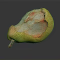 Modern pear half a pear 3d model