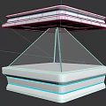 Modern Holographic Projection Holographic Showcase Holographic Showcase Technology Cabinet Projection Three-dimensional Projection Holographic Imaging Virtual Projection 3d model