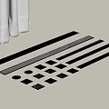 Various Metal Floor Drain Covers And Long Strip Drainage Fixtures For Bathroom