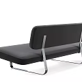 Modern Upholstered Two Seater Sofas In Red And Black With Metal Legs