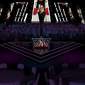 Performance Stage Design With Lighting Large Screens And Audience Seats 3d model