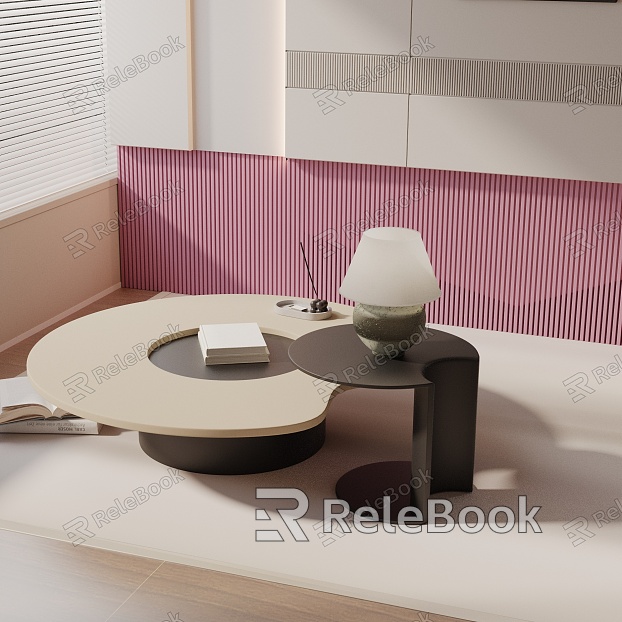 Modern coffee table model