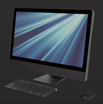 Monitor Mouse Keyboard 3d model