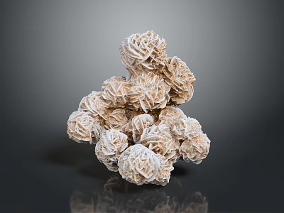 Fluffy Spiral Shaped Bread Rolls With Light Brown Texture On Black Surface 3d model