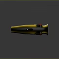 Yellow And Black Fishing Lure With Red Eye And Double Metal Hooks For Angling