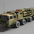 PHL 03 long range rocket launcher PHL03 03 rocket launcher multiple rocket launcher 3d model