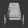 All Terrain Military Vehicle Featuring Geared Wheels Compact Structure And Roof Equipment