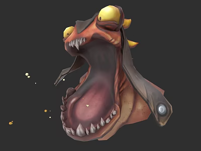 Nostalgic Style Character Warrior Hand-painted Low Polygon Old School Game Development 3d model