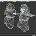 Game And Movie Characters Two Babies Wrapped In Gray Cloth With Rope