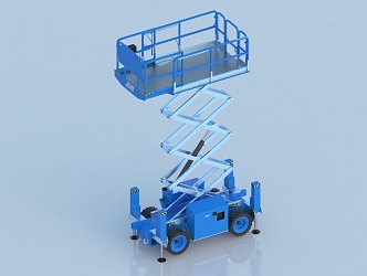 Lifting Platform Car Lifting Platform Lifting Car Movable Lifting Car Electric Lifting Platform Car Truck 3d model