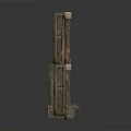 Ancient Carved Stone Structure With Intricate Patterns And Weathered Columns