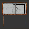 Wooden Sink Cabinet With Open Doors Faucet Countertop And Storage Space
