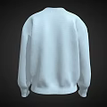White V Neck Knitted Sweater With Long Sleeves And Loose Fit Style
