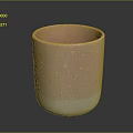 Pink And White Ceramic Cup With Gold Polka Dots For Home Table Decoration
