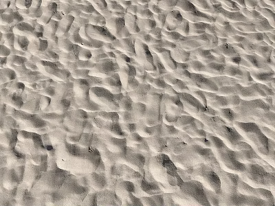 Natural Sand Beach Surface Featuring Intricate Wave Patterns And Textured Ripples 3d model