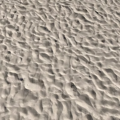Natural Sand Beach Surface Featuring Intricate Wave Patterns And Textured Ripples 3d model