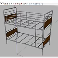 Modern Metal Frame Bunk Bed With Safety Rail And Ladder For Kids Room